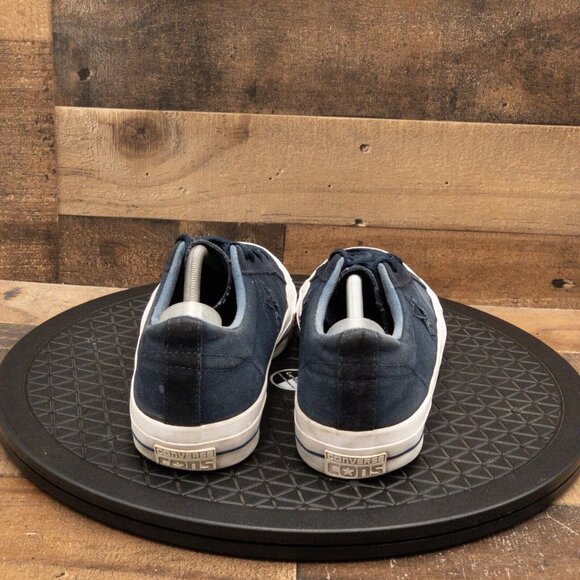CONVERSE ONE STAR LUNARLON MENS ATHLETIC SHOES NAVY BLUE DENIM LOW SIZE 11 - Picture 7 of 9